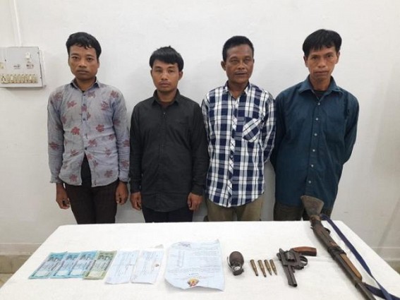 4 NLFT militants surrendered in Tripura 4 NLFT militants surrendered in Tripura